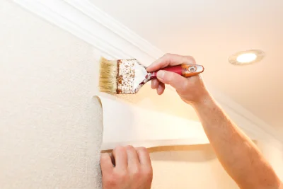 Pose de papier peint à Vocance — revêtements muraux et toiles de verre